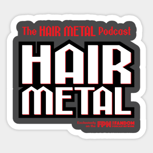 Hair Metal Heavy Black Sticker